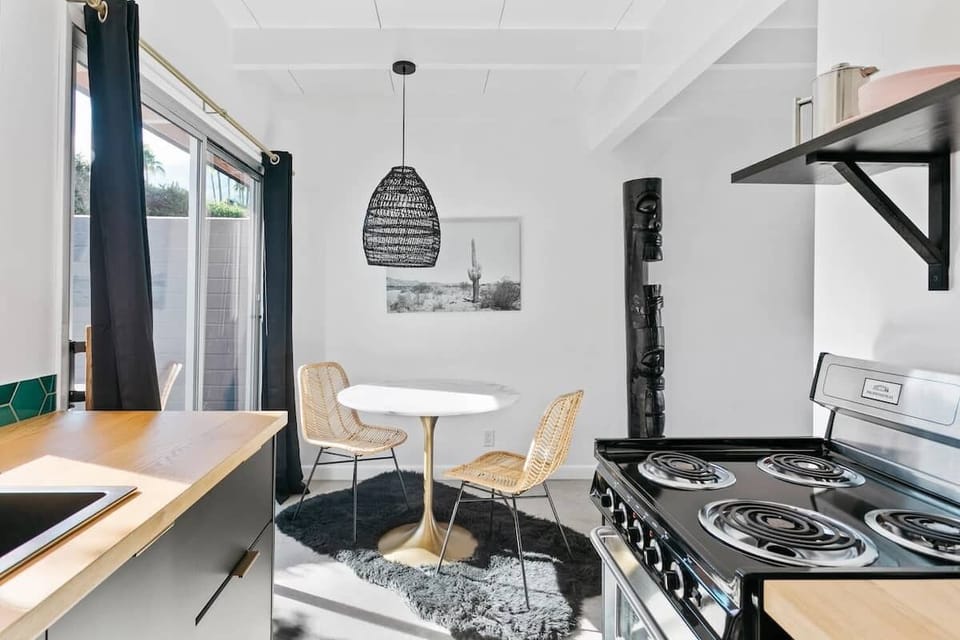 Some rooms feature private kitchenettes.