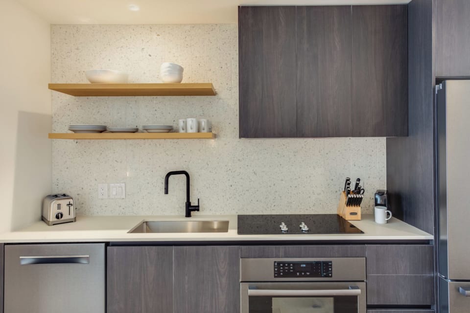 Functional kitchen.