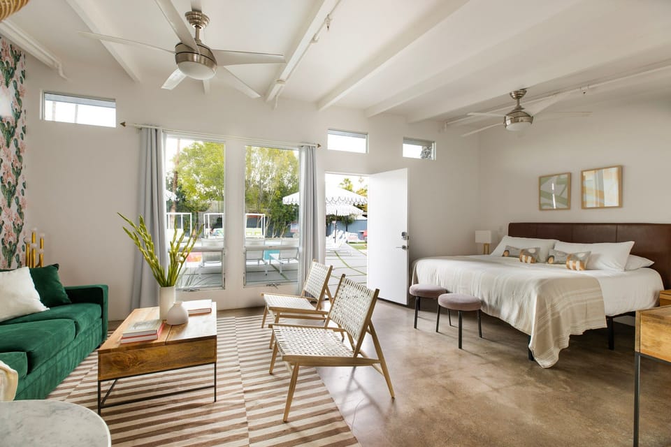 Patio access, take in the desert breeze.