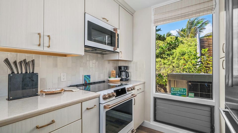 Kapalua Bay Villas #29G5 - Kitchen Garden View - Parrish Maui