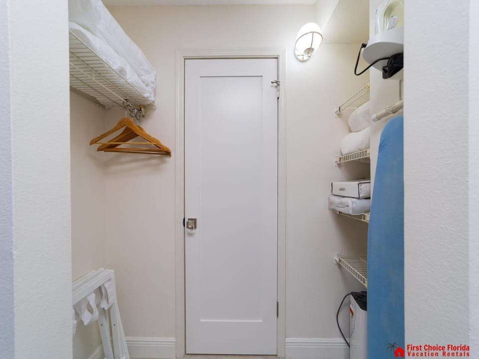 Bright, organized closet with ample storage space!