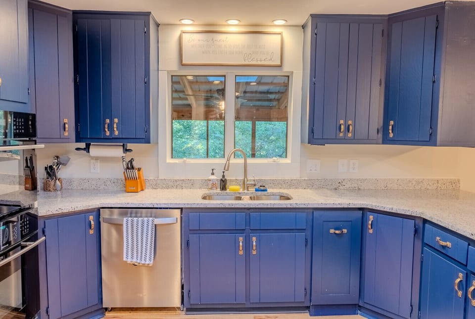 Kitchen w/ View of Back Porch