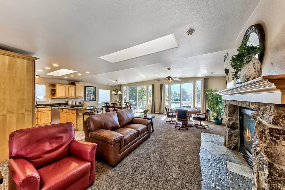 Living Room with Cozy Gas Fireplace