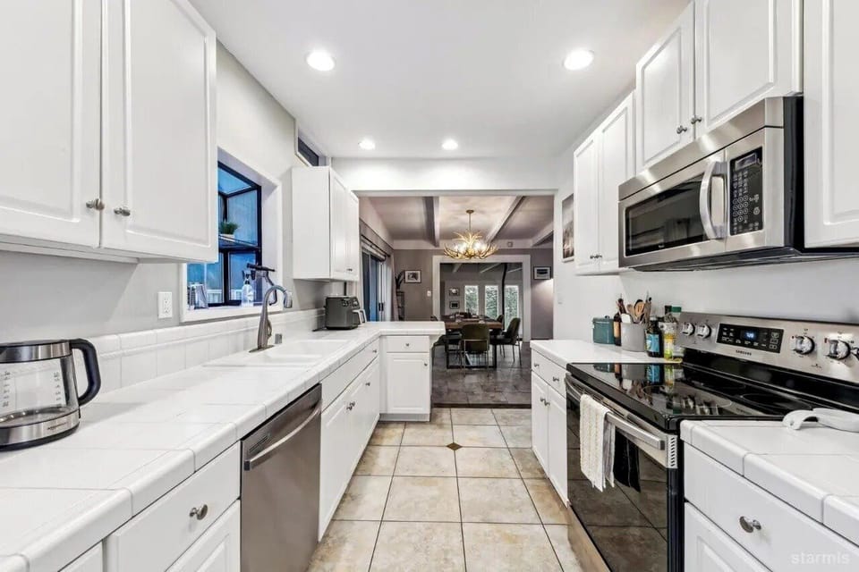 Galley Kitchen with lots of Counter Space