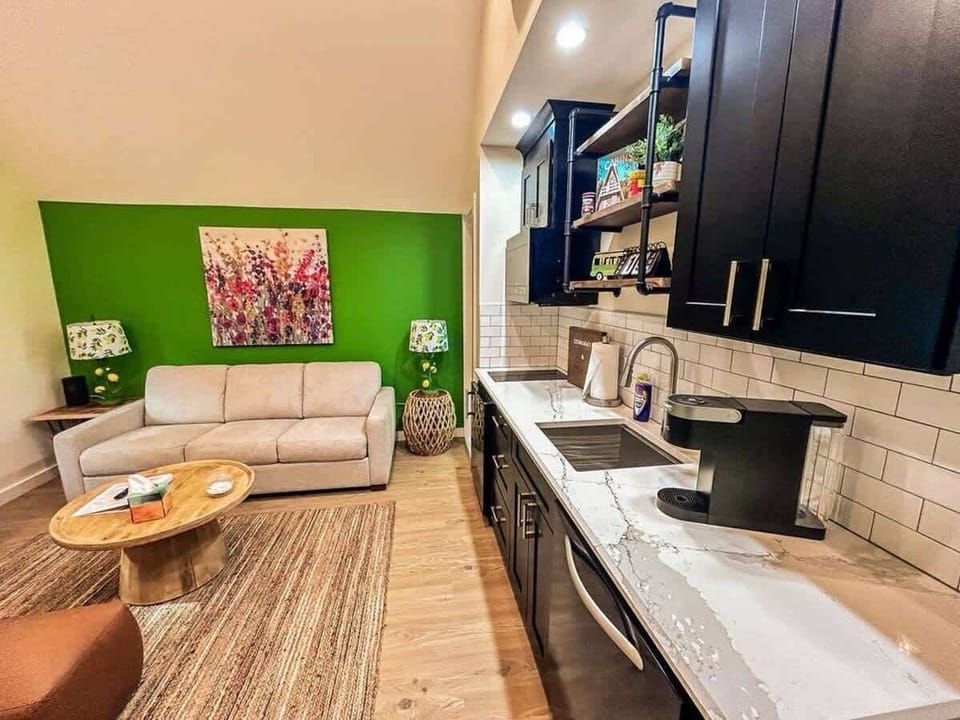 Living Room/ Kitchen- Hummingbird Cabin