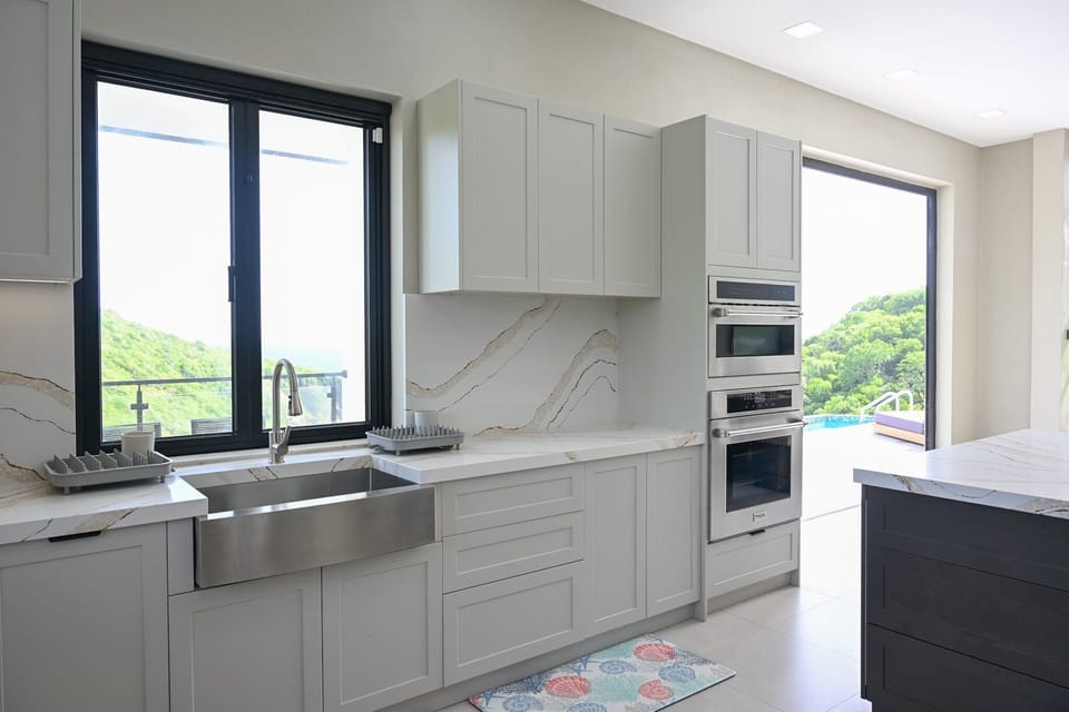 Sleek modern design kitchen with modern appliances