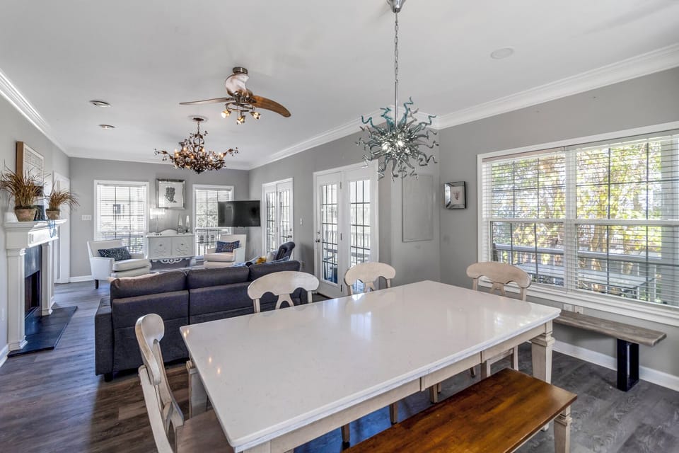 Dining Table and Living Room
