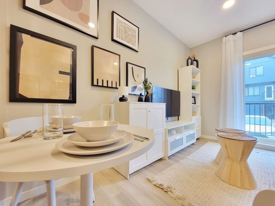 Two seating dining area