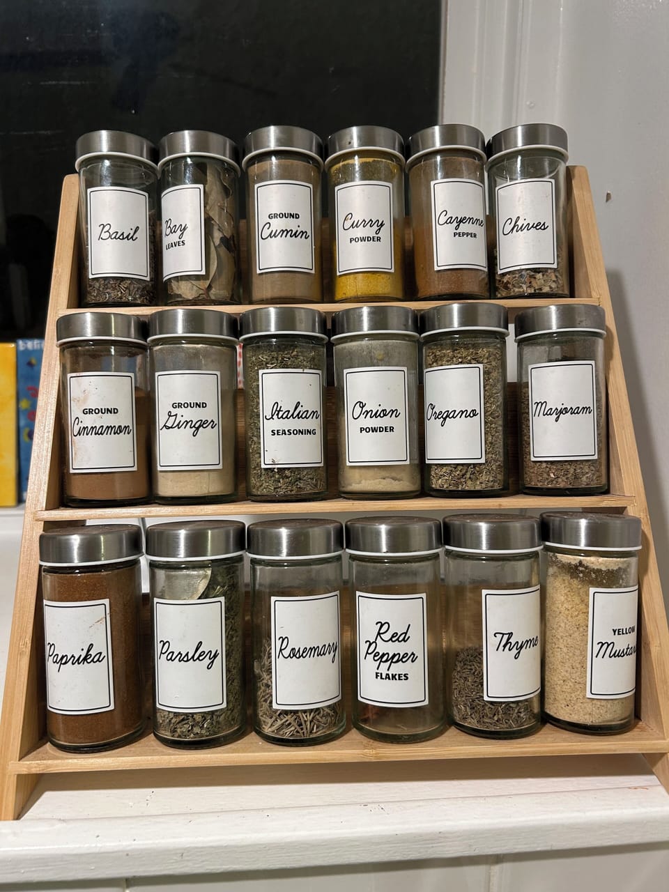 Lots of spices to cook a meal