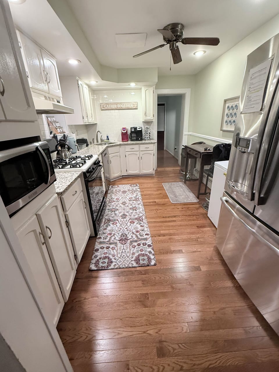 Fully stocked kitchen: coffee provided