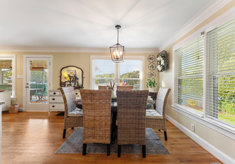 Indoor dining area.