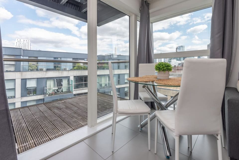 Private balcony with a table for your morning coffee or evening wind-down