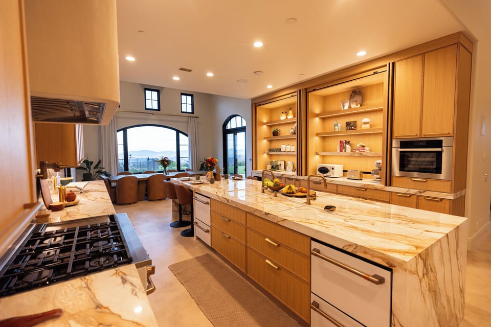 Four dishwashers make it easy to keep everything you need clean and stocked.