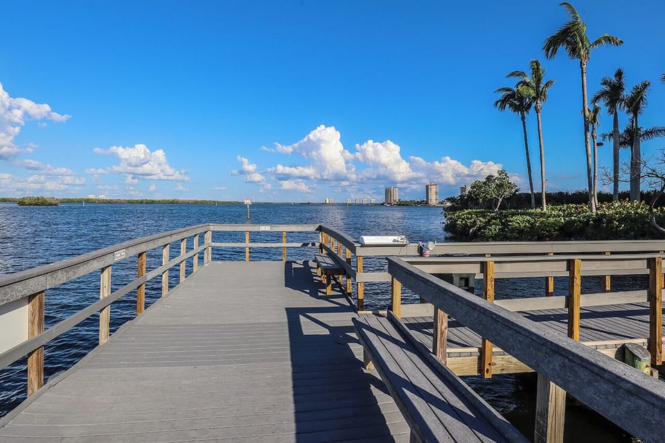 Waterside has its own fishing pier