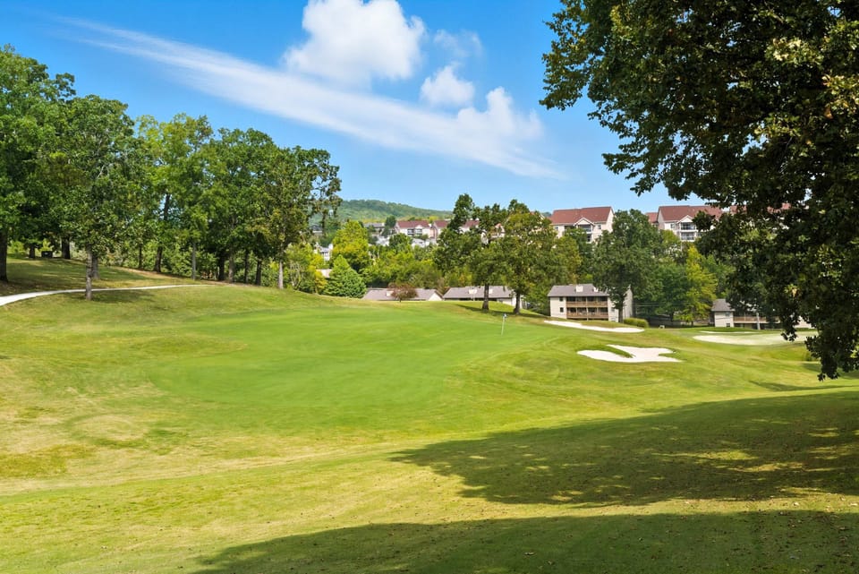Lounge the day away or enjoy a cocktail on the patio with serene golf course views​