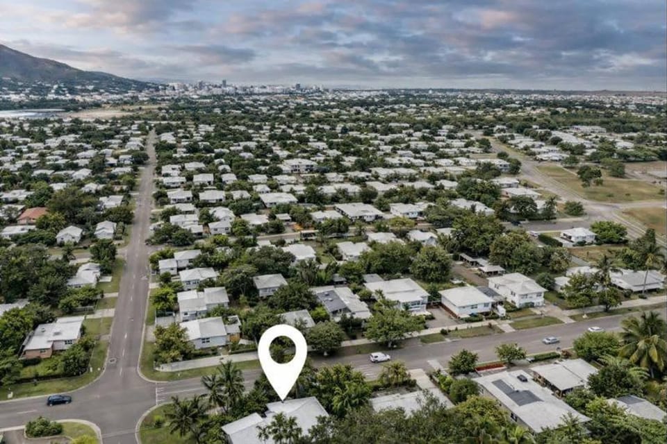 Aerial View of Hermit Park Townsville Location