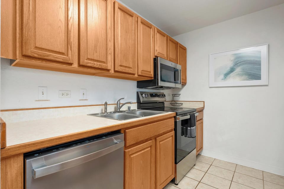 Ample kitchen space