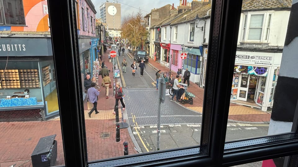 The view from the lounge
