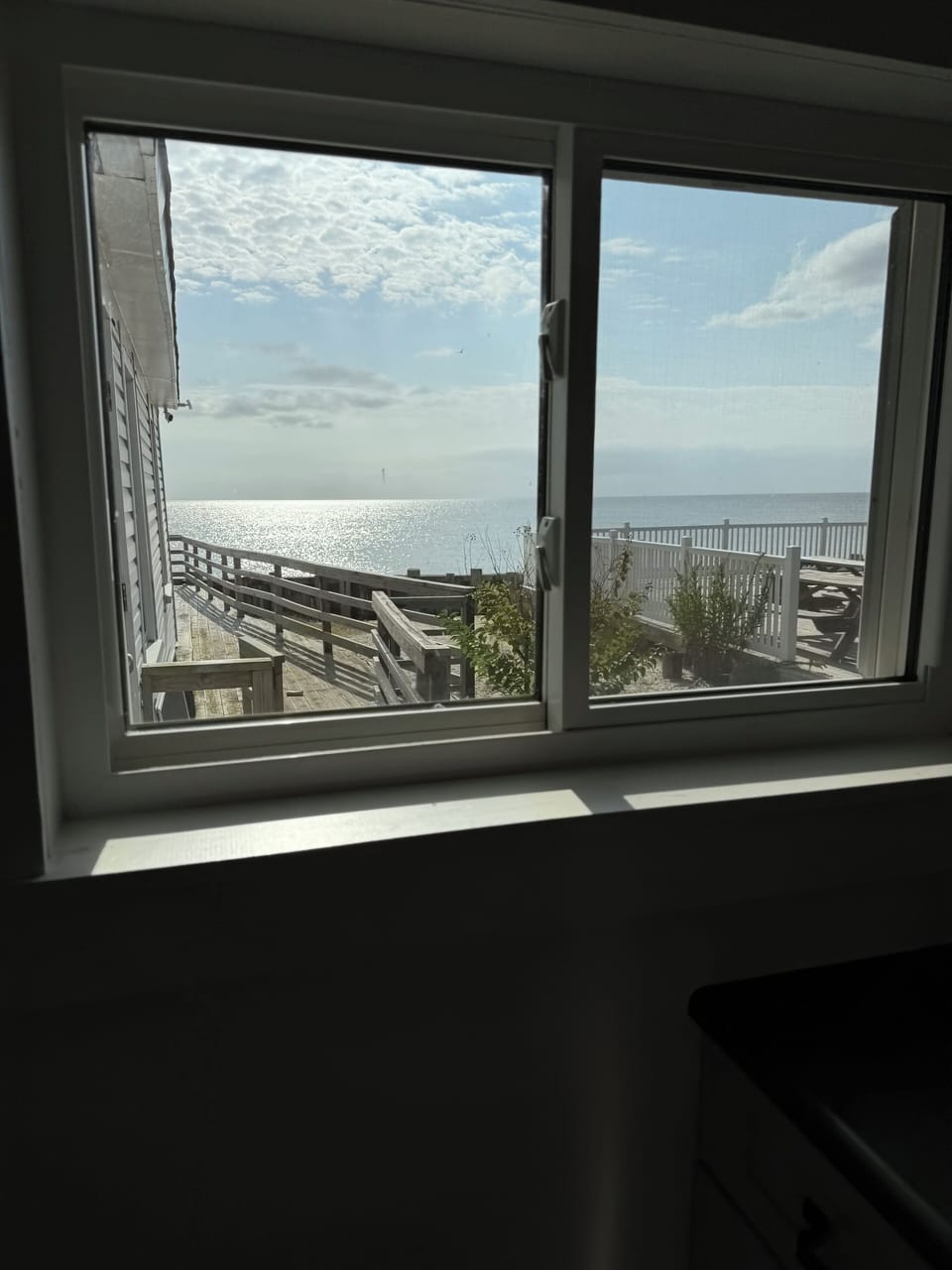 View of the Delaware Bay from kitchen.