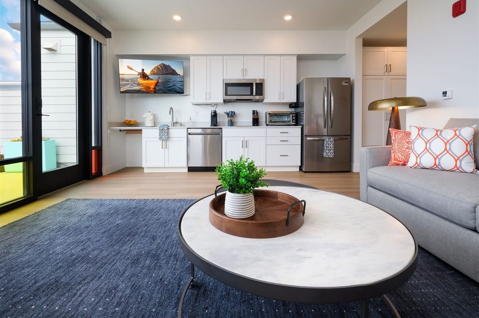 The spacious, open layout of the living room gives the perfect ambiance