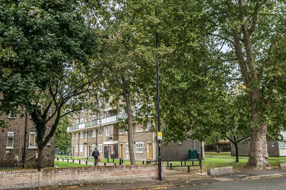External view of the residential block