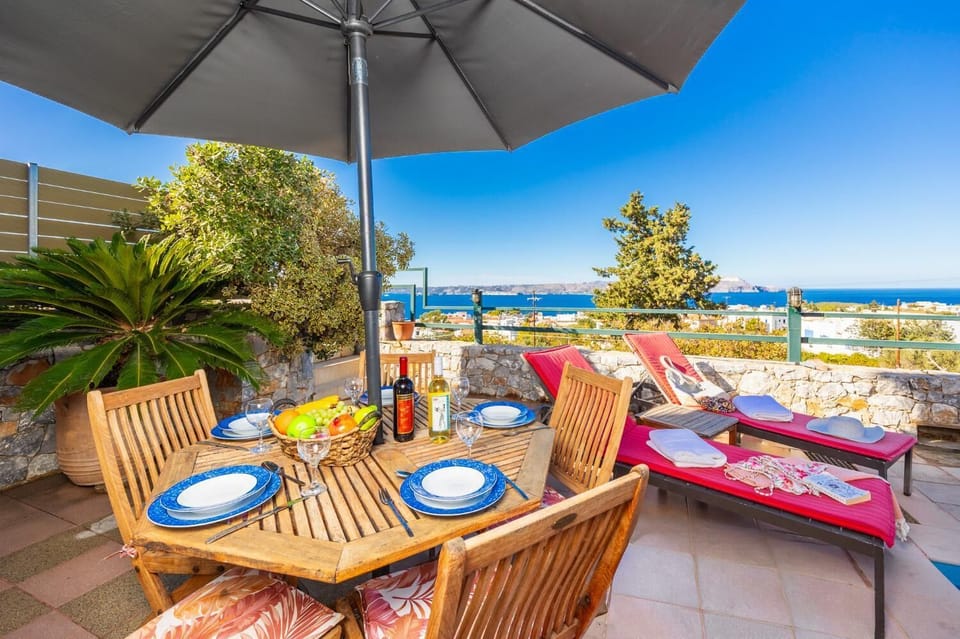 Terrace area with sea views