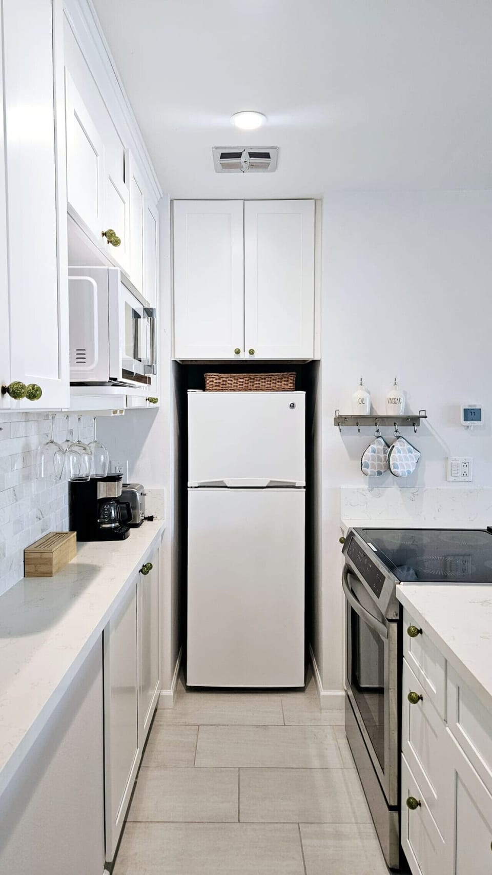 Maximizing a galley kitchen
