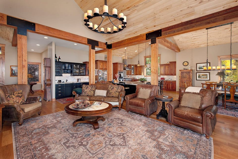 Main living area on main level of the home.