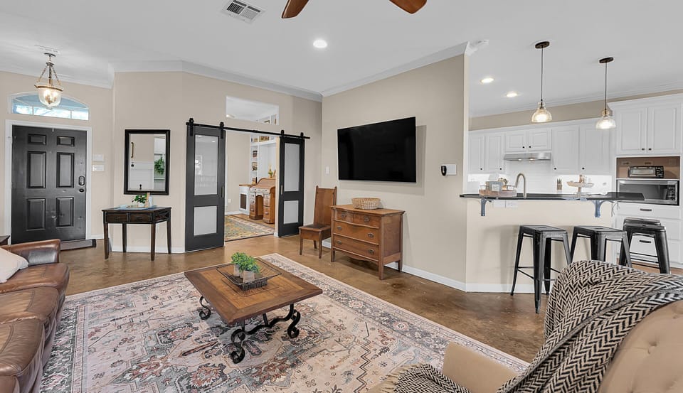 TV in the living room.