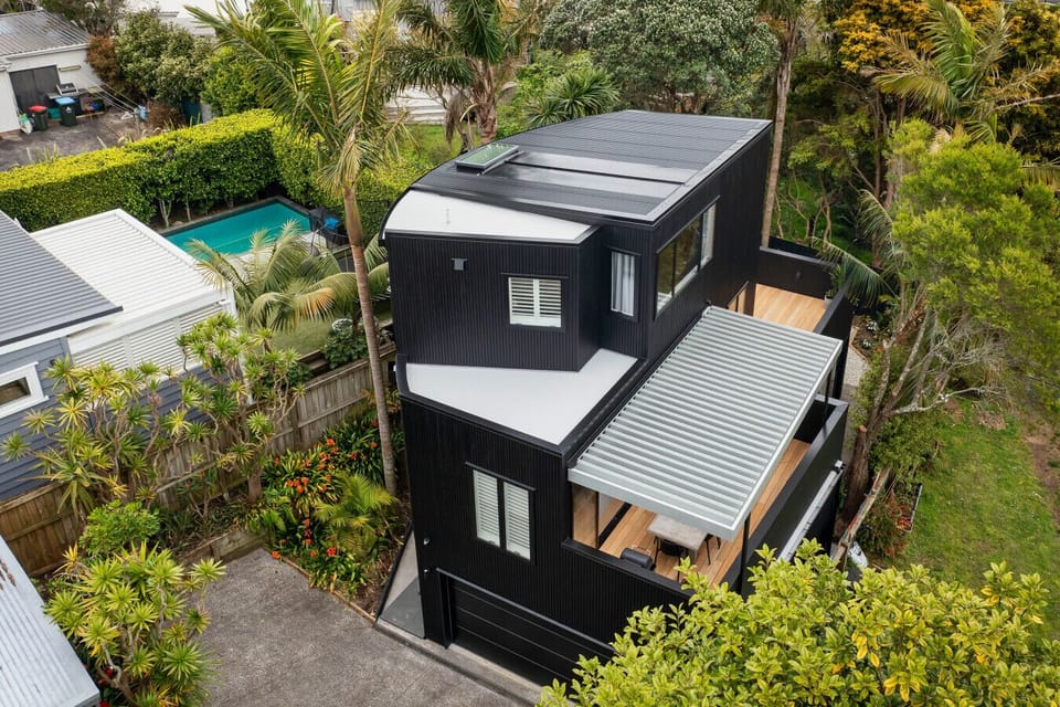 View of the house from above
