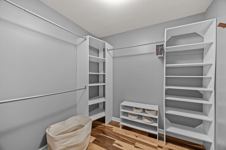 Primary Walk-in Closet @Campfire Hideaway