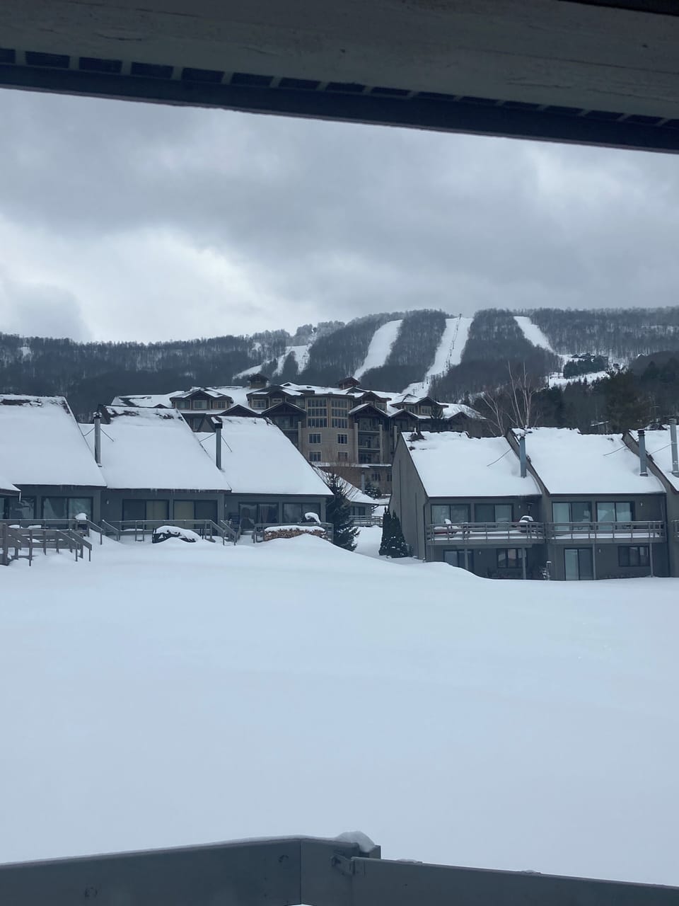 View of the mountain from the living room