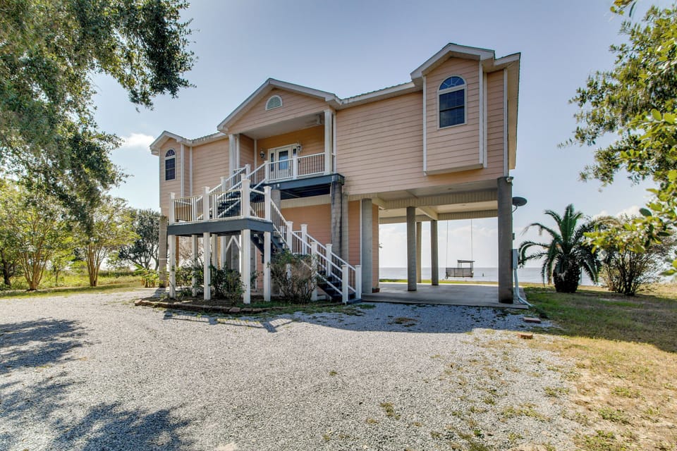 Ocean Springs Vacation Rental | 3BR | 3BA | Elevator Entry | 1,755 Sq Ft