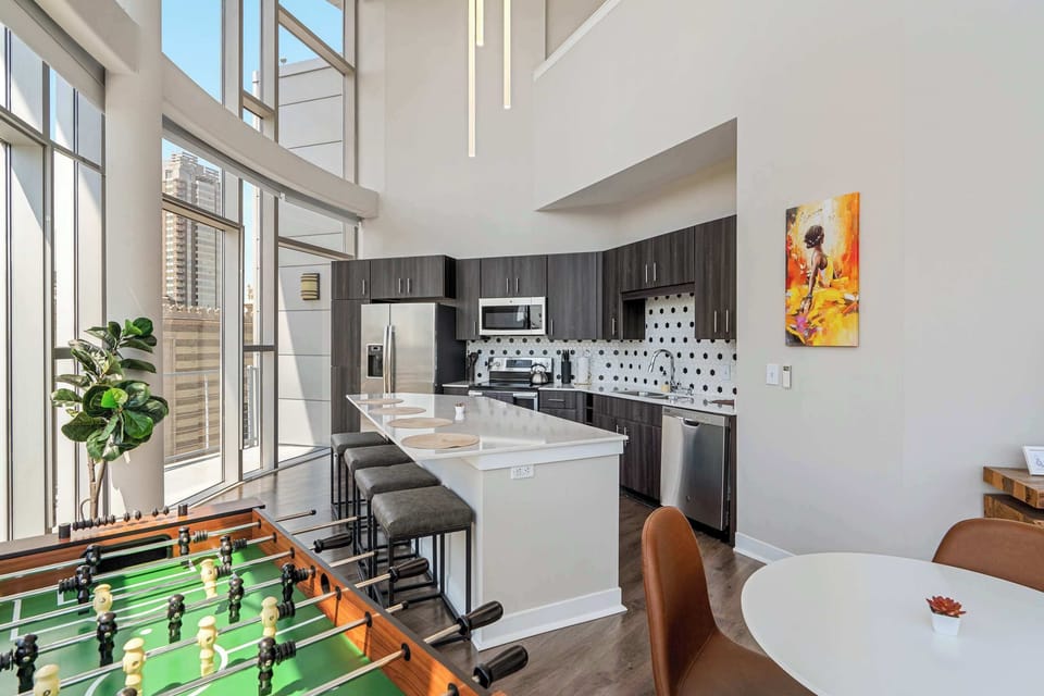 Kitchen and dining area