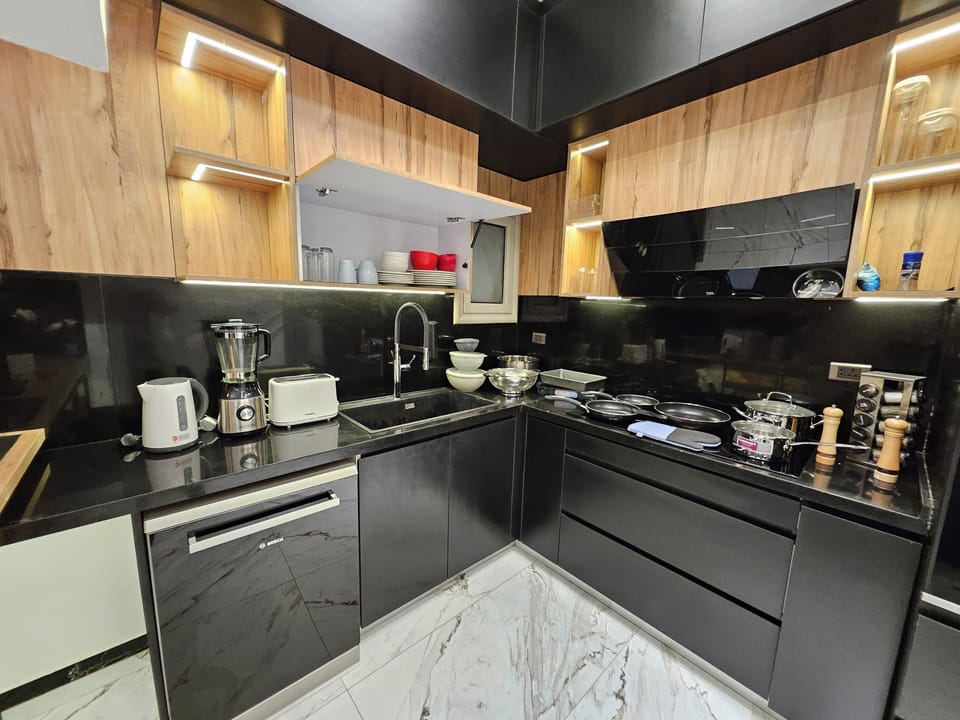 custom kitchen with everything you need to cook a gourmet meal