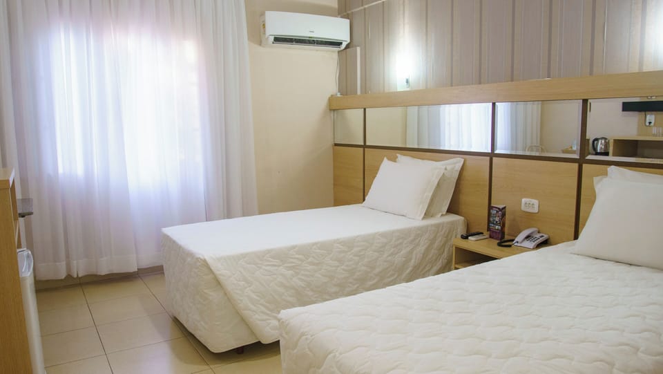 Drift off in a quiet, cool room with air-conditioning.