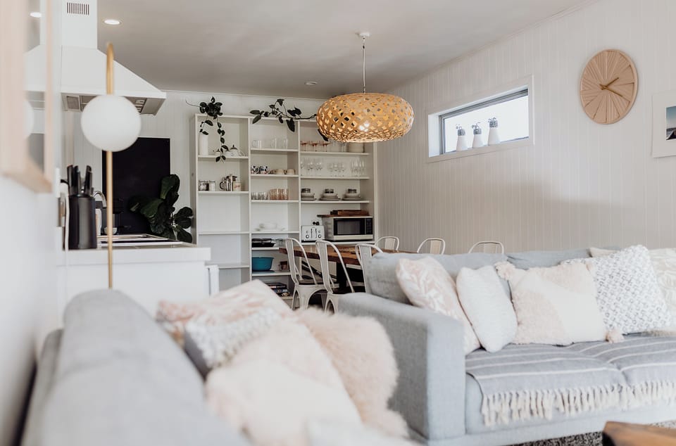 A cosy corner to read, chat, or simply watch the light move through the room.