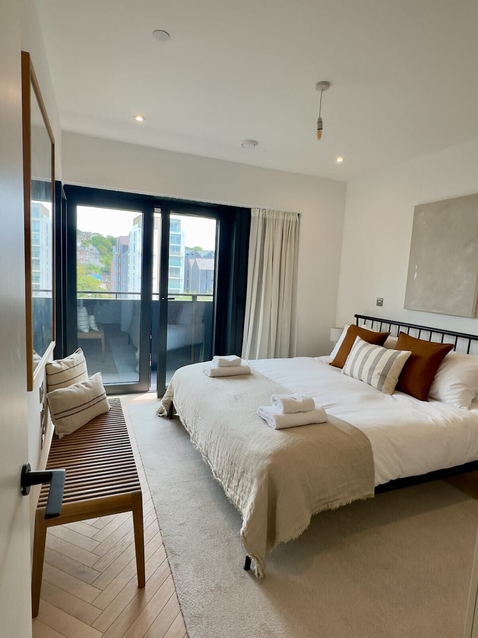 Bedroom with balcony