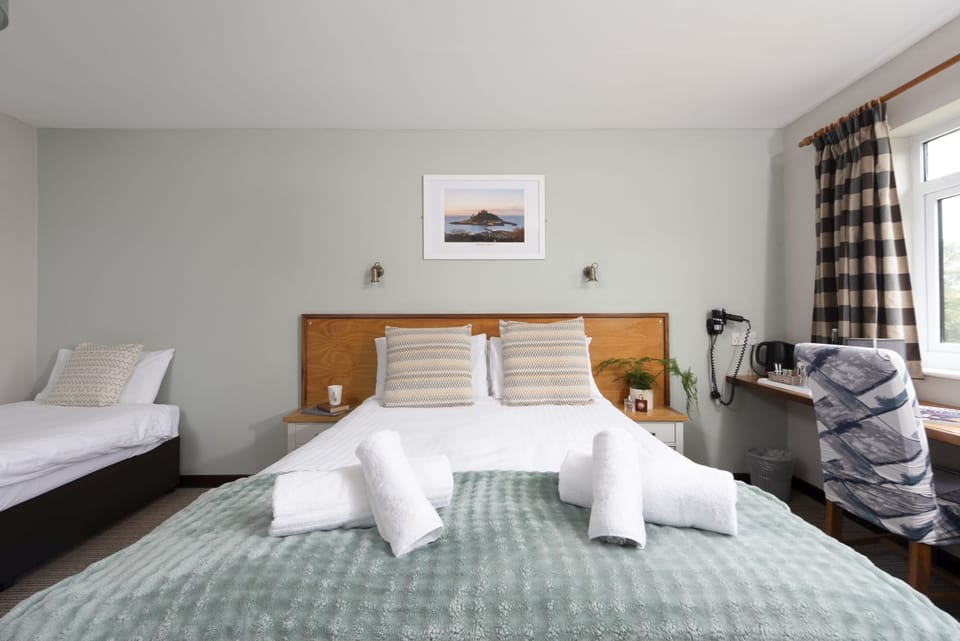 King size bed with bedside tables