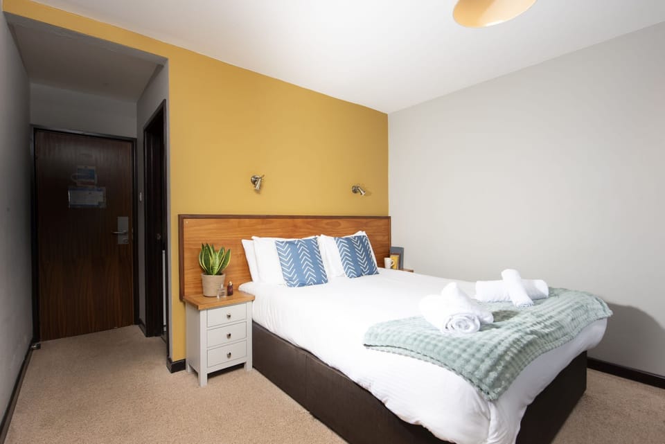 King size bed with bedside tables