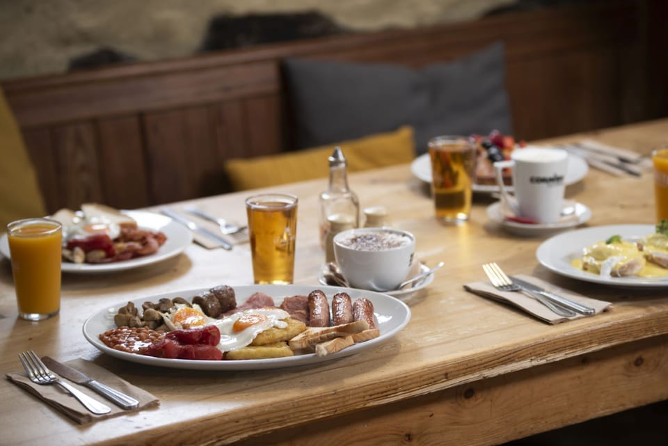 Breakfast with Coffee and Juice