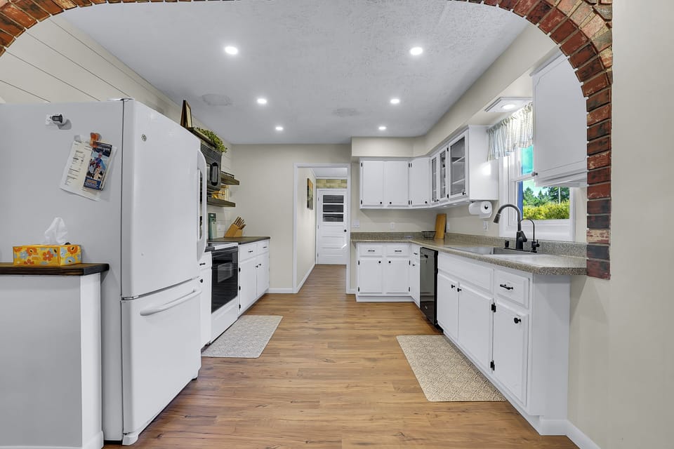 Kitchen area with everything you need for a stay-in getaway!