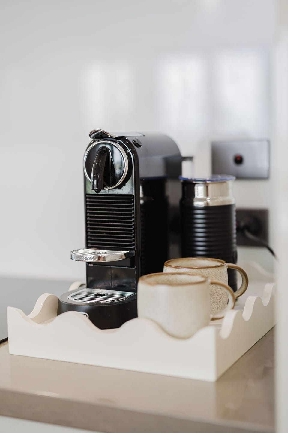 Barista-style Nespresso available with pods supplied.