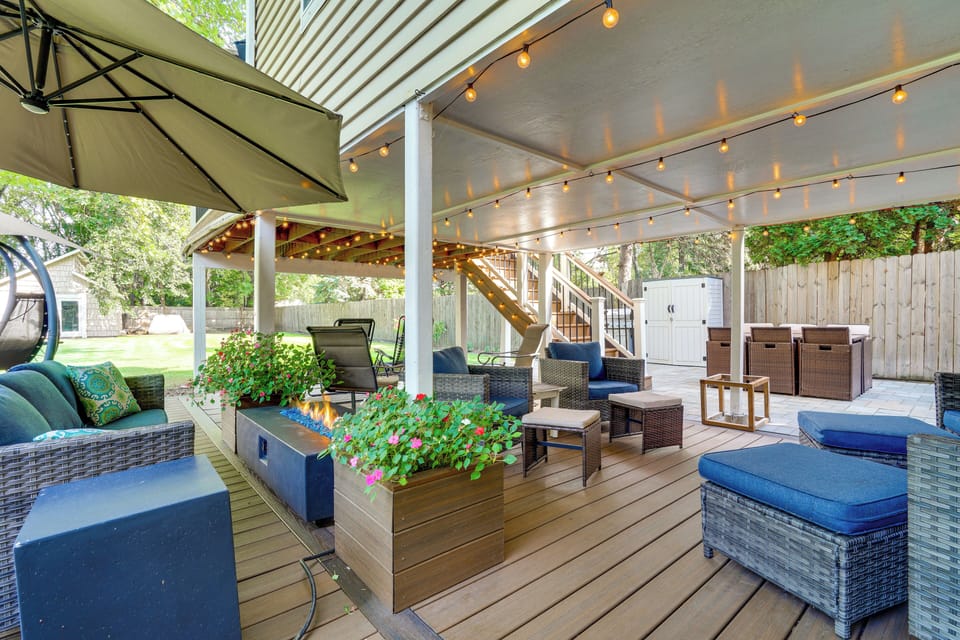 White Bear Lake Vacation Rental | 2BR | 1BA | 1,100 Sq Ft | Stairs Required