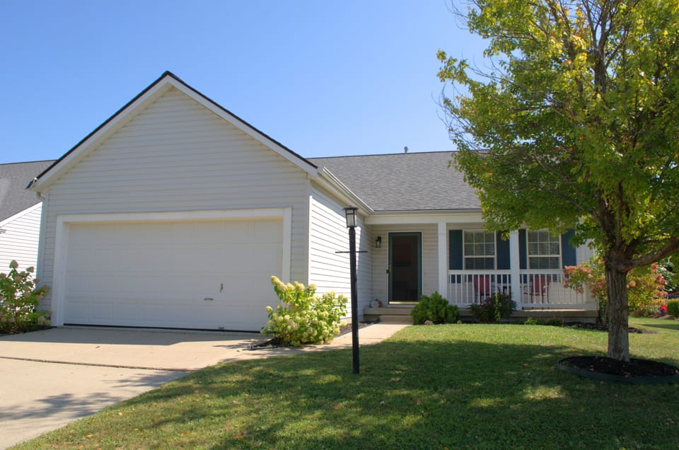 Front of house, porch
