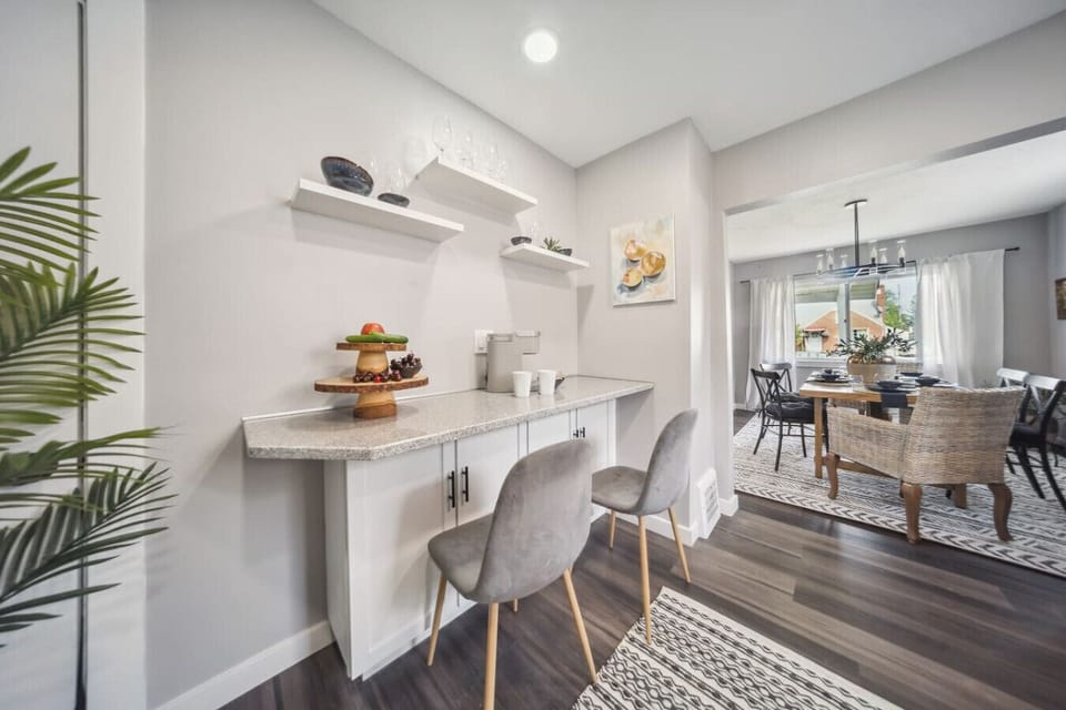 The heart of our home is the spacious kitchen, where rustic farmhouse charm meets modern functionality.