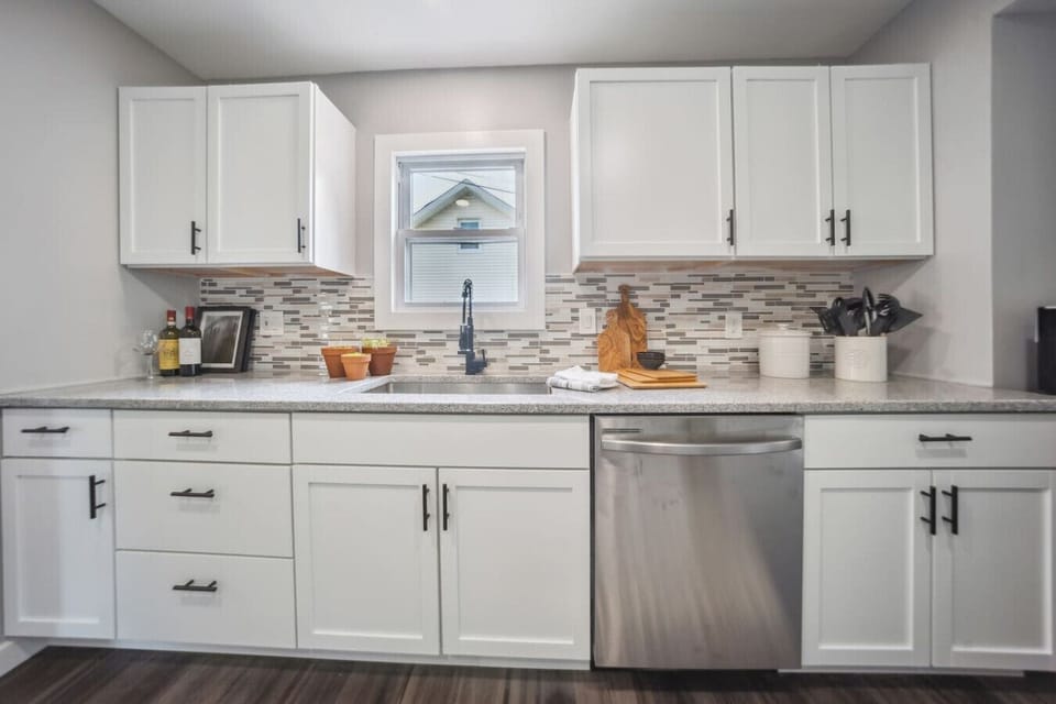 The heart of our home is the spacious kitchen, where rustic farmhouse charm meets modern functionality.