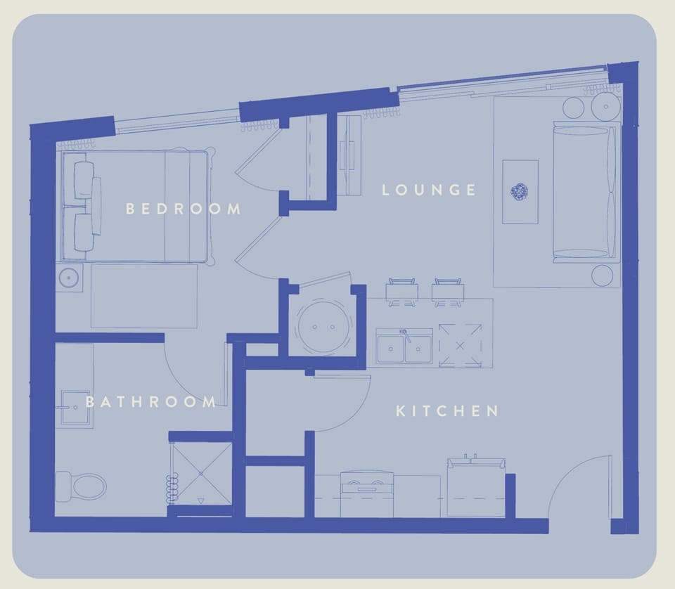 Your unit’s layout or design may vary slightly from what is shown, but it will maintain the same aesthetic and include all the amenities depicted for a seamless and enjoyable stay.