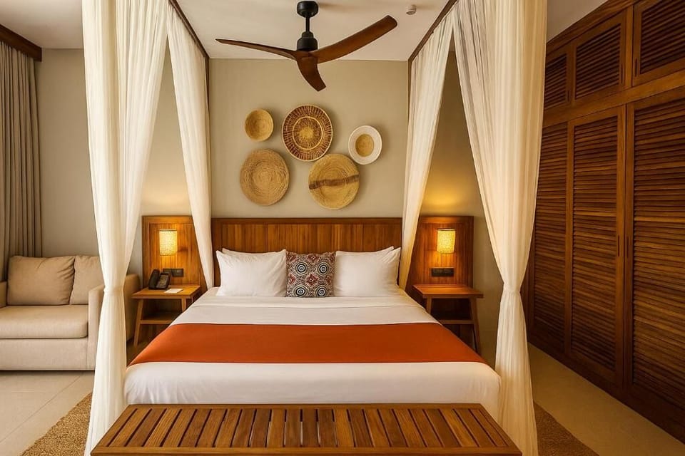 Breathe in salty air from your private ocean-facing room.