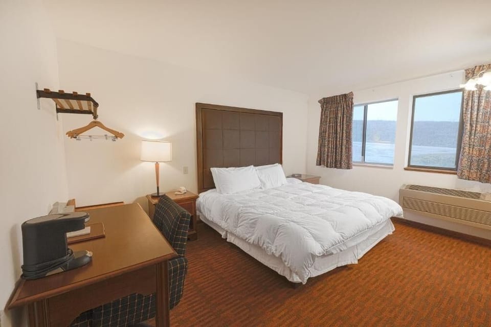 Wake up to calming views and sink into plush comfort.
